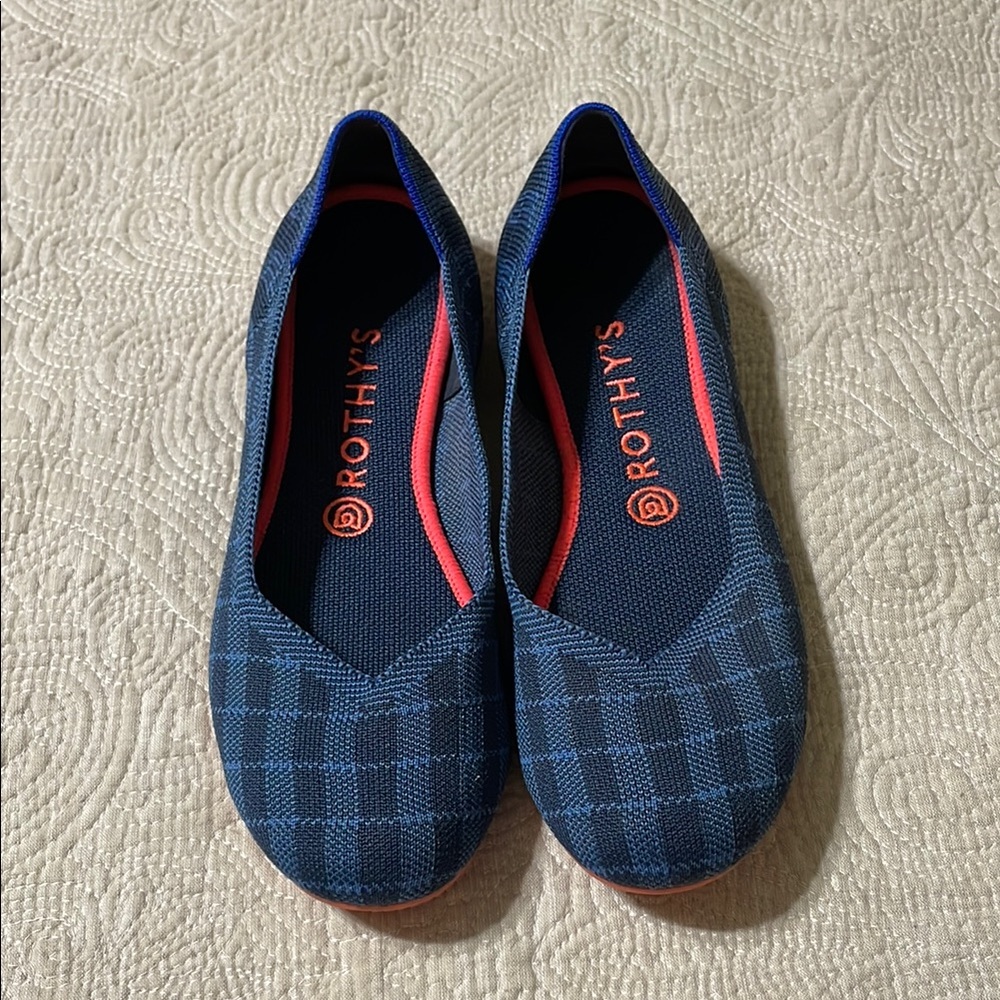 Rothy's Blue Flats Comfortable Slip-On Loafers